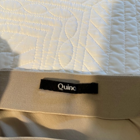 Quince washable silk midi skirt champagne - Picture 4 of 4